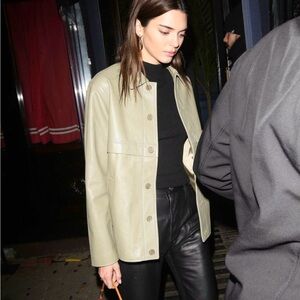 Vintage Leather Oversized Blazer